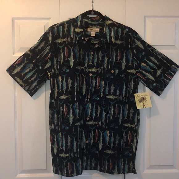 NWT Joe Marlin Fish Themed Shirt - Picture 1 of 4